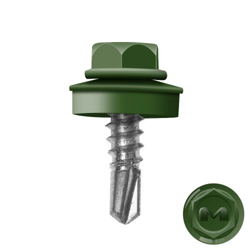 Саморез кровельный 4,8 х 51 RAL 6002 зел.мох