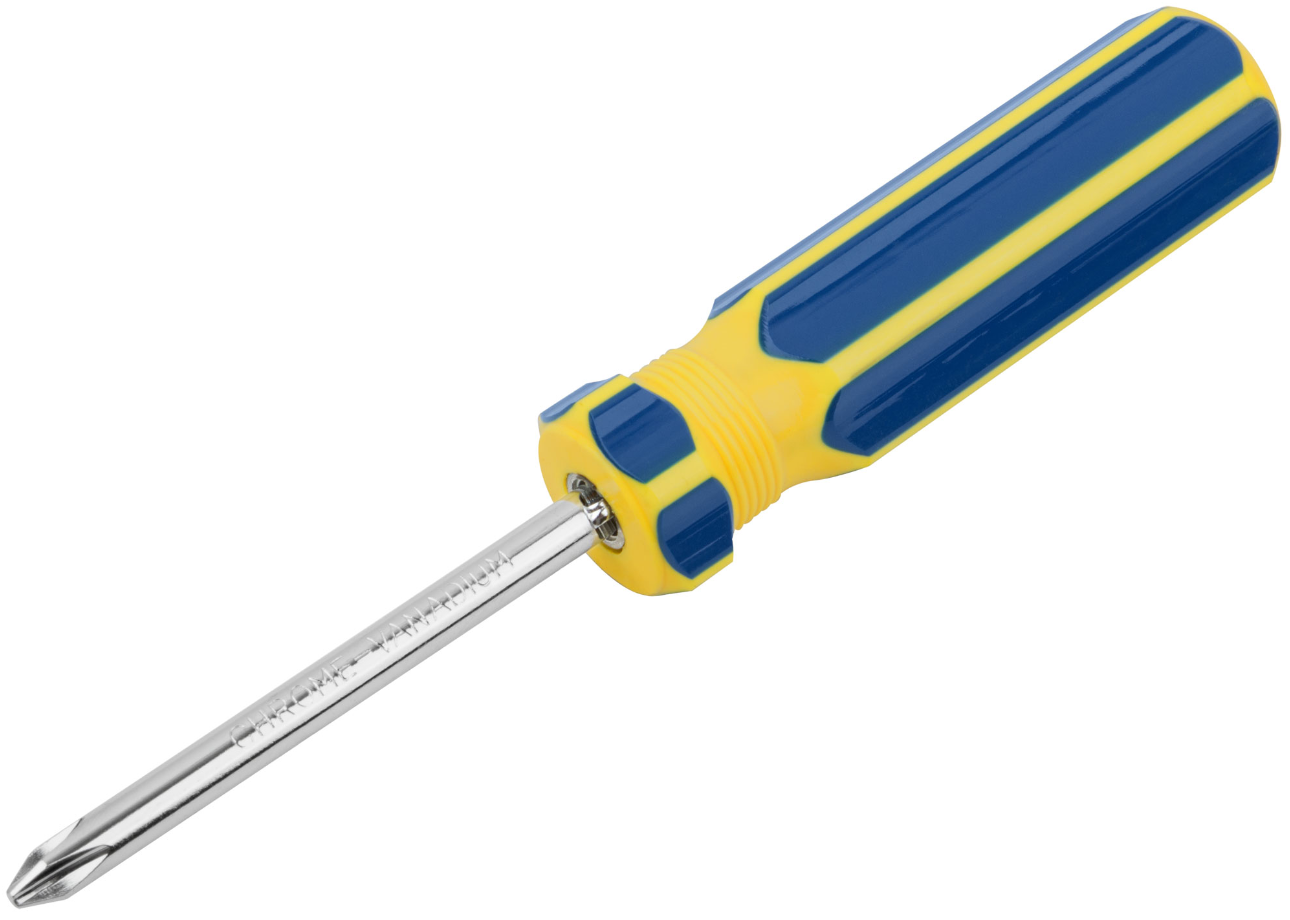Отвертка PH 2/SL 6*70   2 в 1  ФИТ сине-желт. 56218